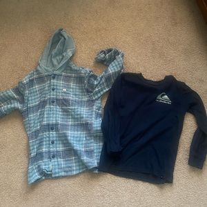 Boys quicksilver shirts